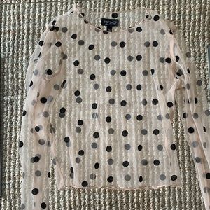 Topshop Polka Dot Top